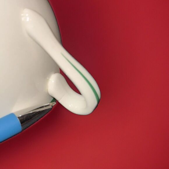 Set Of 3 Spode Christmas Tree 8 oz Tea Cup Saucer Coffee Mugs Vintage Red Green - Picture 11 of 15